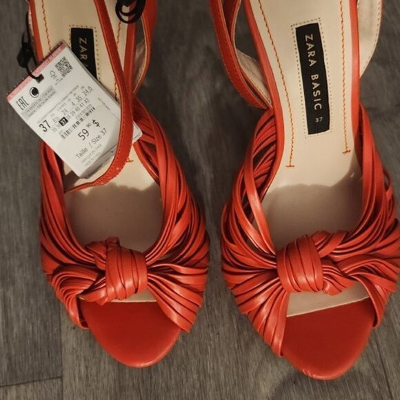 Zara Shoes - Zara Heels Orange